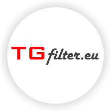 The main logotype of filter manufacturing company TG filter